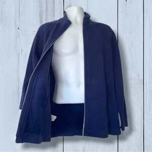 Tommy Bahama Men’s Full Zip Jacket XL Blue Cotton Blend Pineapple Logo